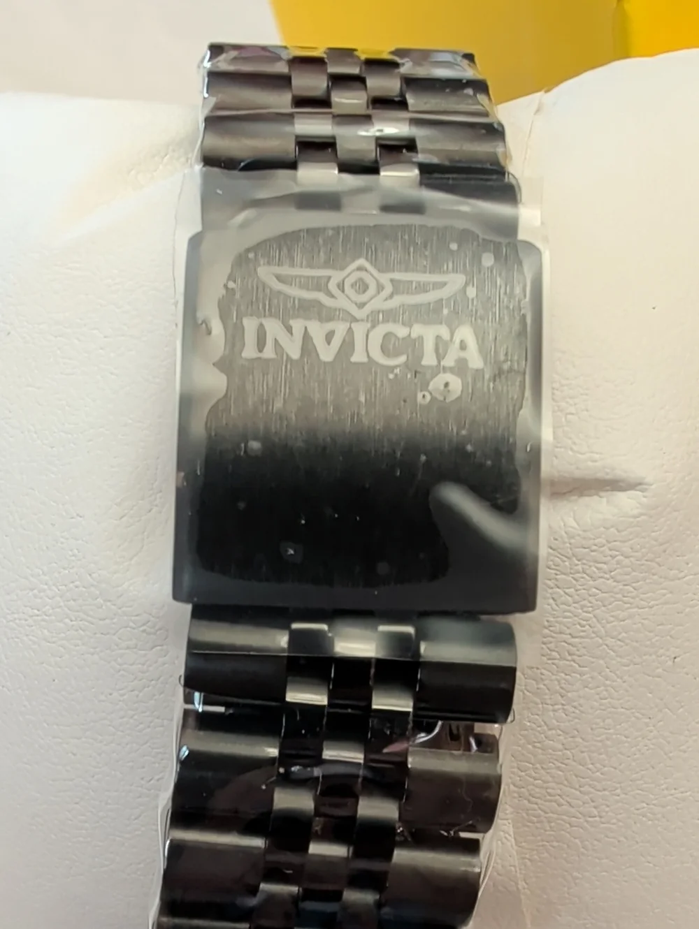 NWT Men's Invicta Specialty Serrate Black Stainless Steel Watch - Teal Dial 40mm